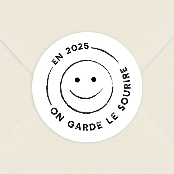 Stickers Voeux Entreprise Smile