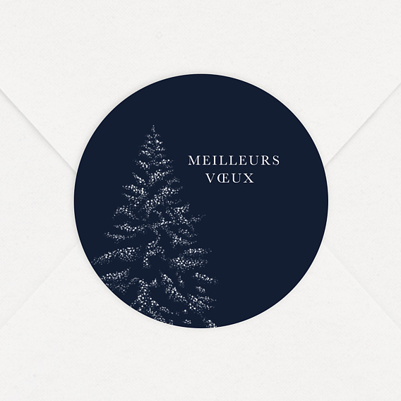 Stickers Voeux Entreprise Sous La Neige