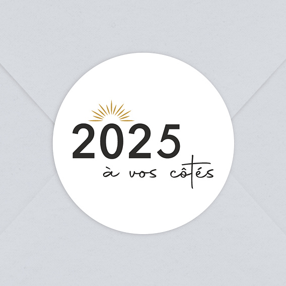 Stickers Voeux Entreprise Une Année à Vos Côtés