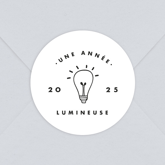 Stickers Voeux Entreprise Une Année Lumineuse
