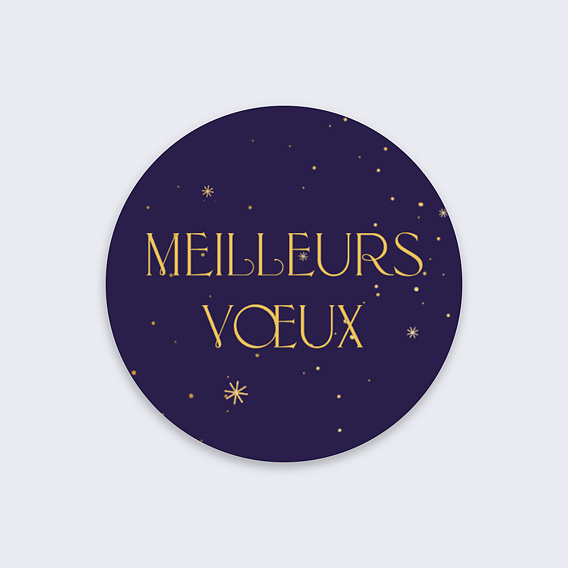 Stickers Voeux  12 Mois Ensemble