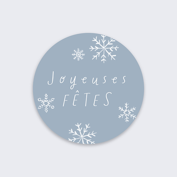 Stickers Voeux  Doux Flocons