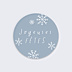 Stickers Voeux Personnalisable Doux Flocons