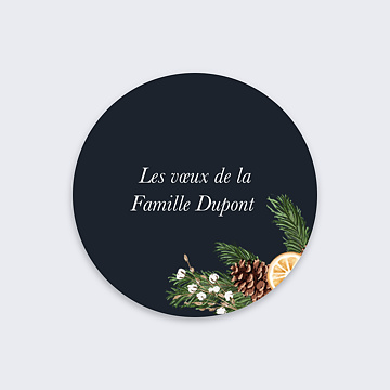 Stickers Voeux  Senteurs d'Hiver