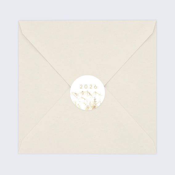 Stickers vœux Paysage d'Hiver Après 4