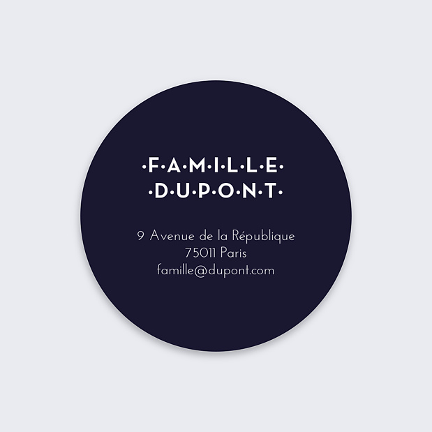 Stickers Voeux Personnalisable Rétrospective Photomaton Recto