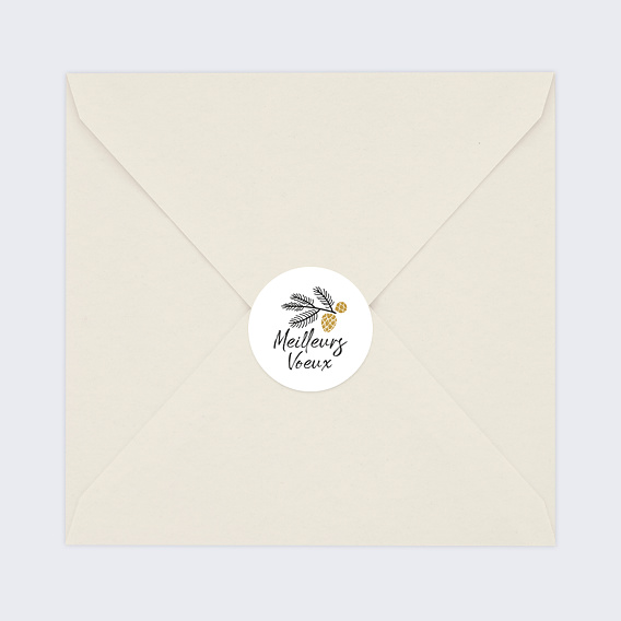 Stickers vœux Nos Meilleurs Vœux Après 4