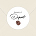 Stickers Voeux Personnalisable Pomme de pin