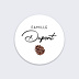 Stickers Voeux Personnalisable Pomme de pin