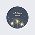 Stickers Voeux Personnalisable Noël festif