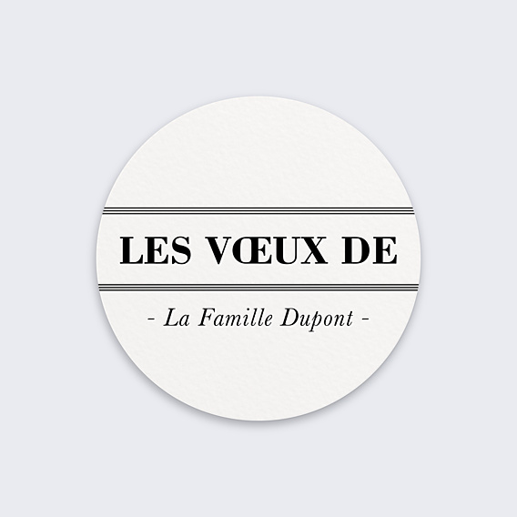 Stickers Voeux Personnalisable Journal