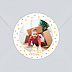 Stickers Voeux Personnalisable Sapins