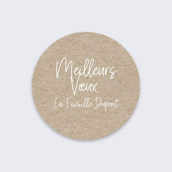 Stickers Voeux Personnalisable Pola à Souhaits