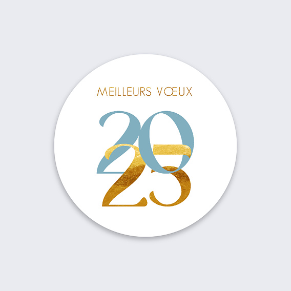 Stickers Voeux Personnalisable Forêt de Sapins