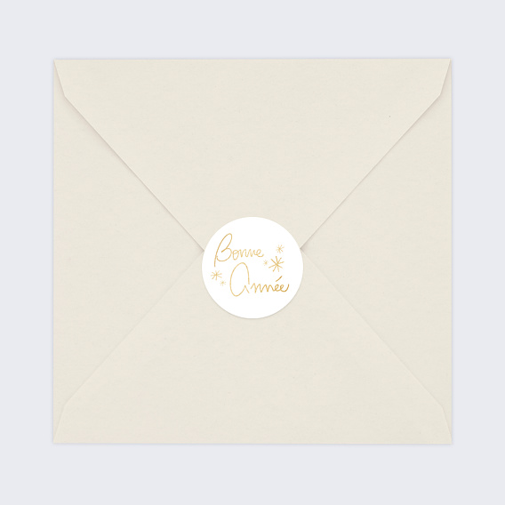 Stickers Voeux Personnalisable Souhait Festif