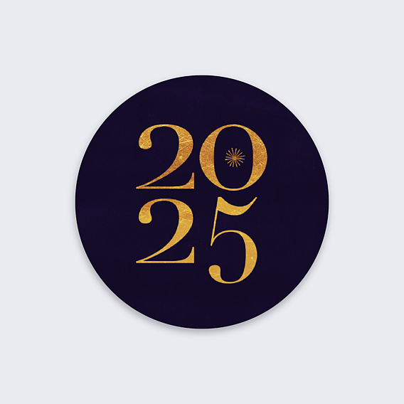 Stickers Voeux Personnalisable Étoiles Suspendues