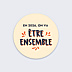 Stickers Voeux Personnalisable Être Ensemble