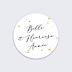 Stickers Voeux Personnalisable Année Etincelante