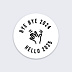 Stickers Voeux  Bye Bye Recto