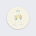 Stickers Voeux  Coupe de Champagne Recto