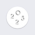 Stickers Voeux  Grand Chiffre Noir