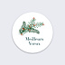Stickers Voeux  Houx Festif Recto