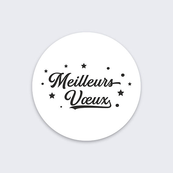 Stickers Voeux Personnalisable Meilleurs Vœux