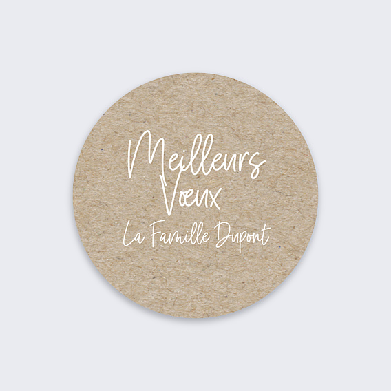 Stickers Voeux Personnalisable Pola à Souhaits