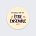 Stickers vœux Être Ensemble Recto