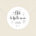 Stickers Voeux Personnalisable La Belle Année