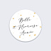 Stickers Voeux Personnalisable Année Etincelante