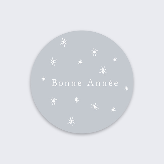 Stickers Voeux Personnalisable Chalet