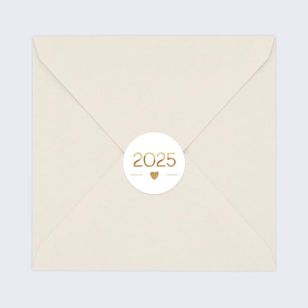 Stickers Voeux Personnalisable Jeu Typographique