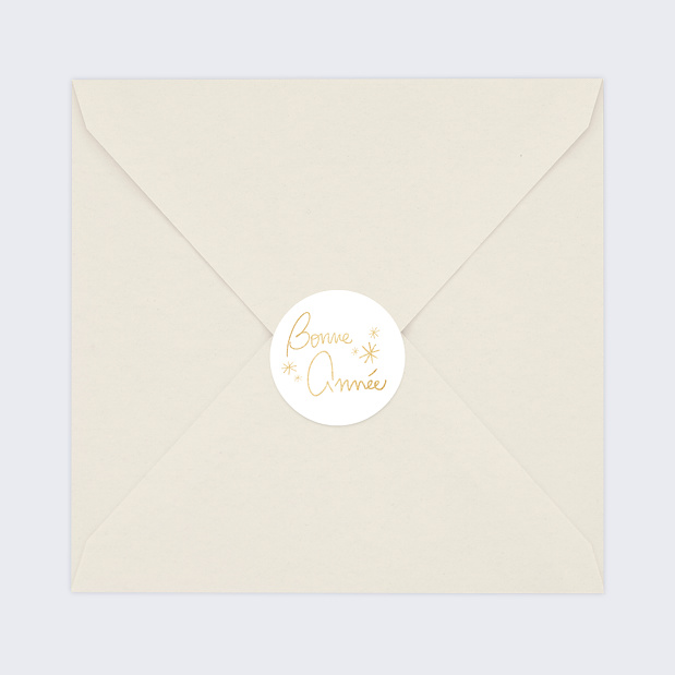 Stickers Voeux Personnalisable Souhait Festif
