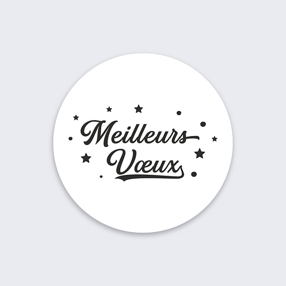 Stickers Voeux Personnalisable Meilleurs Vœux