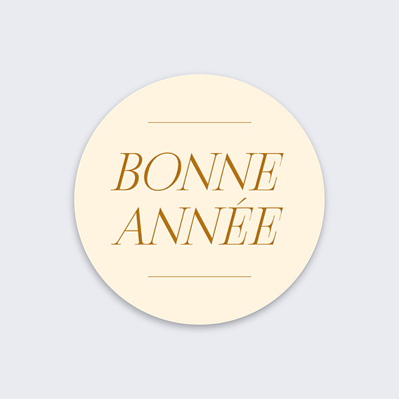 Stickers Voeux Personnalisable Bonne Année