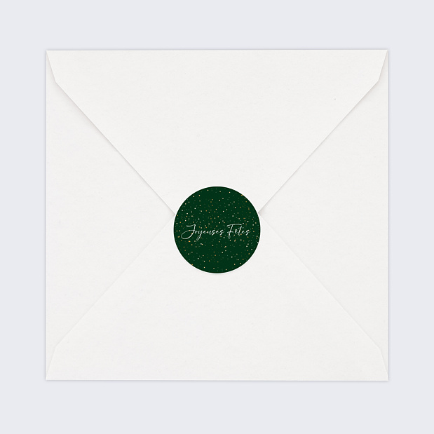 Stickers Voeux Personnalisable Paillettes
