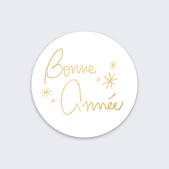 Stickers Voeux Personnalisable Souhait Festif