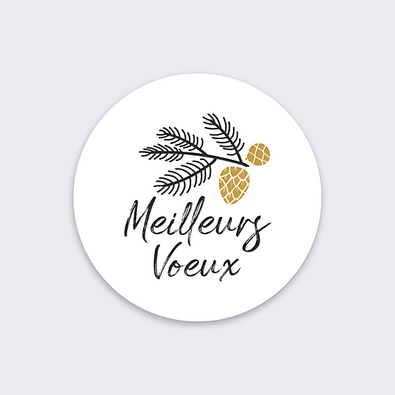 Stickers Voeux Personnalisable Nos Meilleurs Vœux