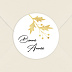Stickers Voeux  Houx Or