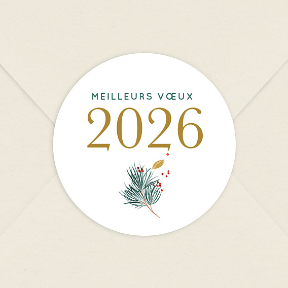 Stickers Voeux Personnalisable Sylvestre