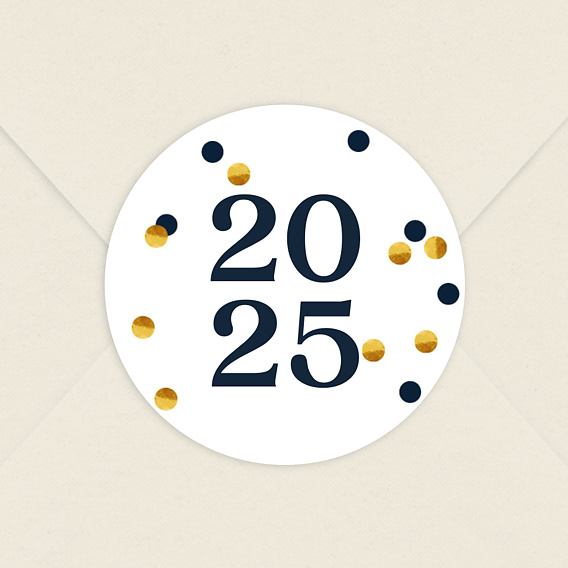Stickers Voeux Entreprise Pois