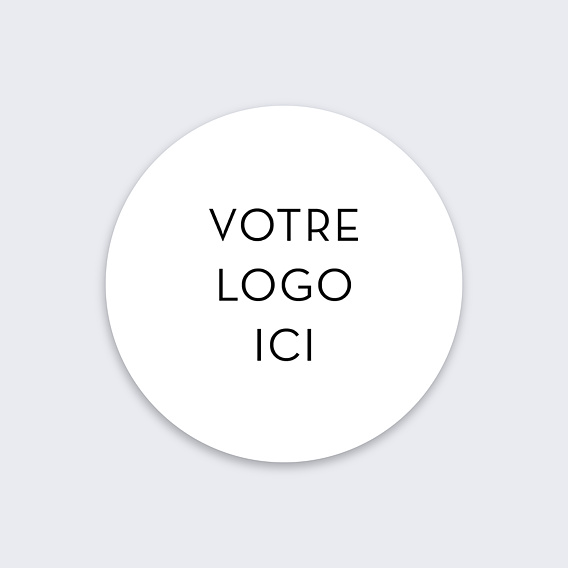 Stickers vœux entreprise Logo 100% personnalisable Recto