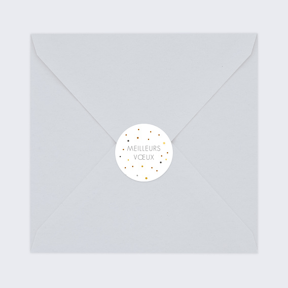 Stickers vœux entreprise Sticker Ocre Après 3