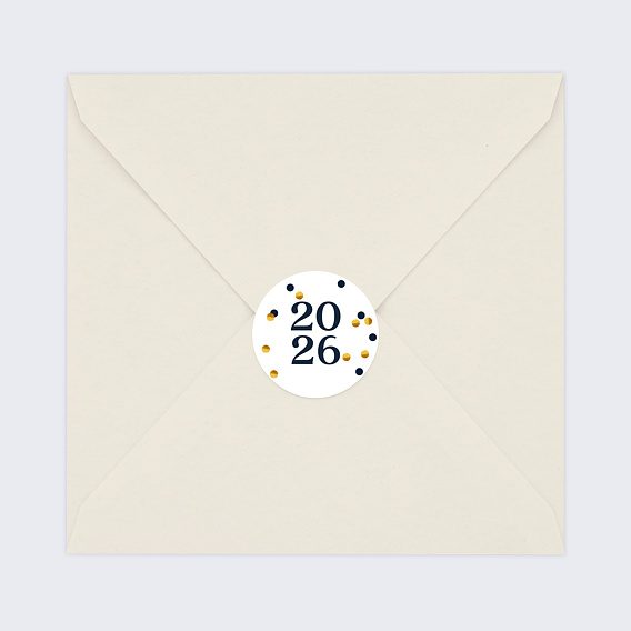 Stickers Voeux  Pois