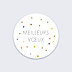 Stickers Voeux  Sticker Ocre