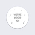 Stickers Voeux Entreprise Ho Ho Ho Logo Recto