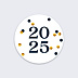 Stickers Voeux Entreprise Pois Recto