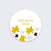 Stickers Voeux Entreprise Sapin Étoilé Recto