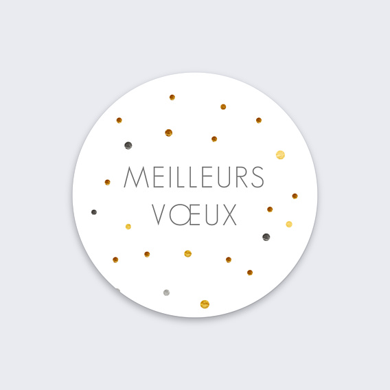 Stickers Voeux Sticker Ocre
